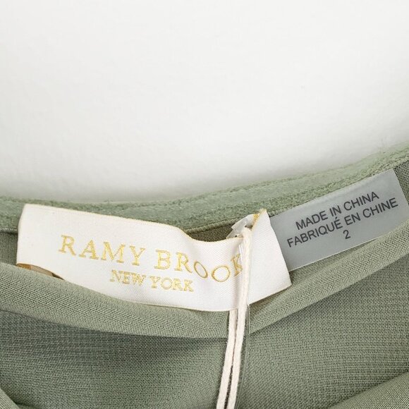 NWT Ramy Brook Ryleigh Metallic Pleated Mini Dress Size US 2 - Picture 9 of 12